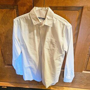 Nautica White Button Down Dress Shirt - Boys Sz 16